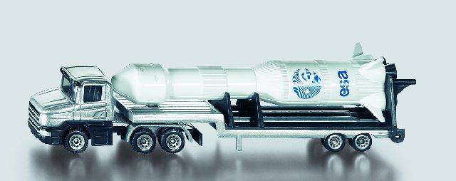 Siku blister serie 16 Dieplader met raket