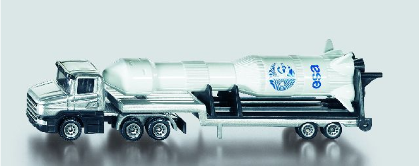 Siku blister serie 16 Dieplader met raket