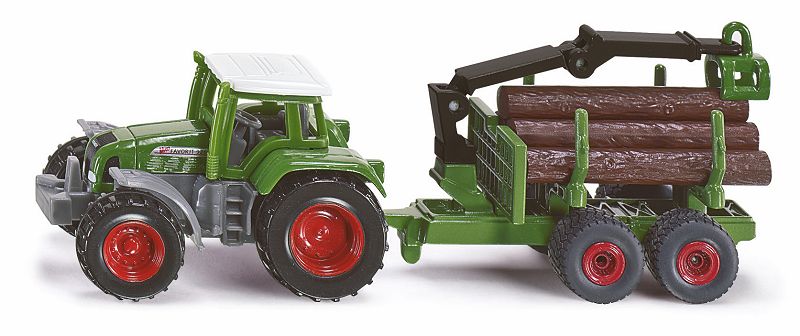 Siku blister serie 16 Tractor met bomentransporter
