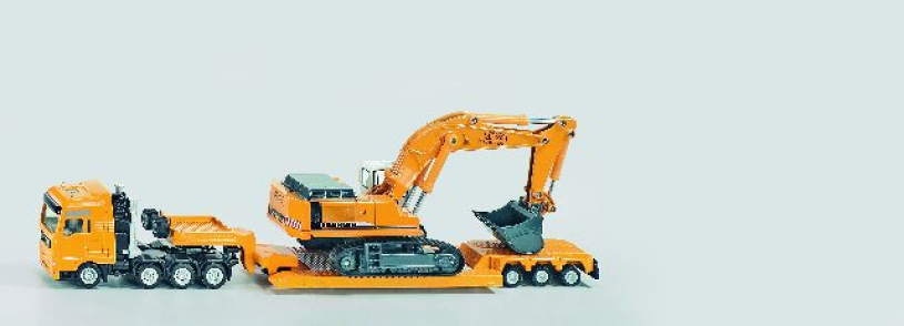 Siku Super Zwaartransport met graafmachine