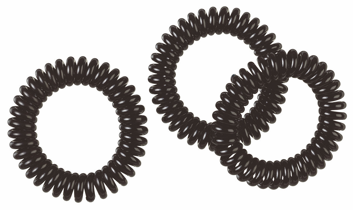 Titania Haar elastiek Anti Ziep 5cm 3 stuks - zwart