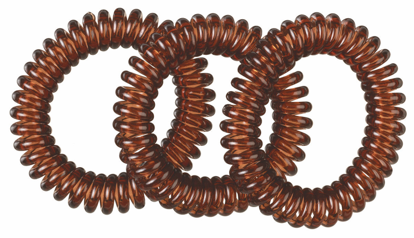 Titania Haar elastiek Anti Ziep 5cm 3 stuks - bruin