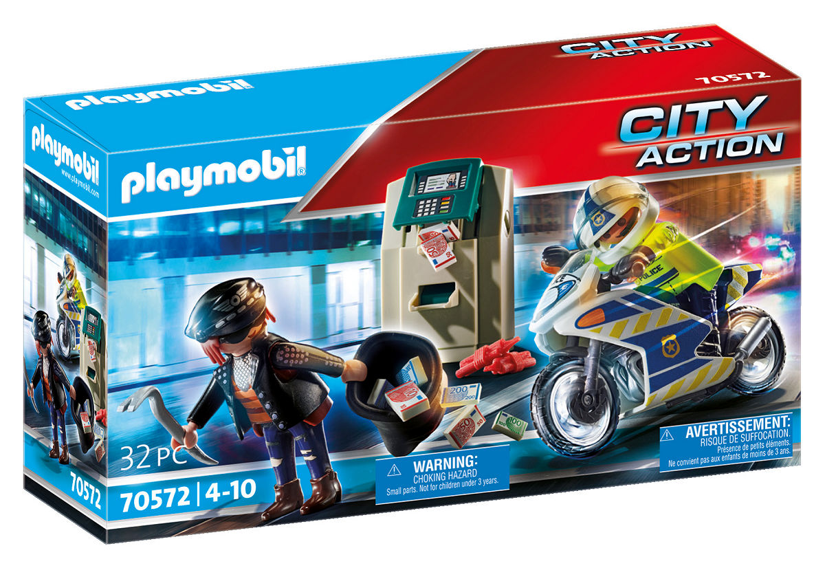 Playmobil Action Heroes Politiemotor: achtervolging