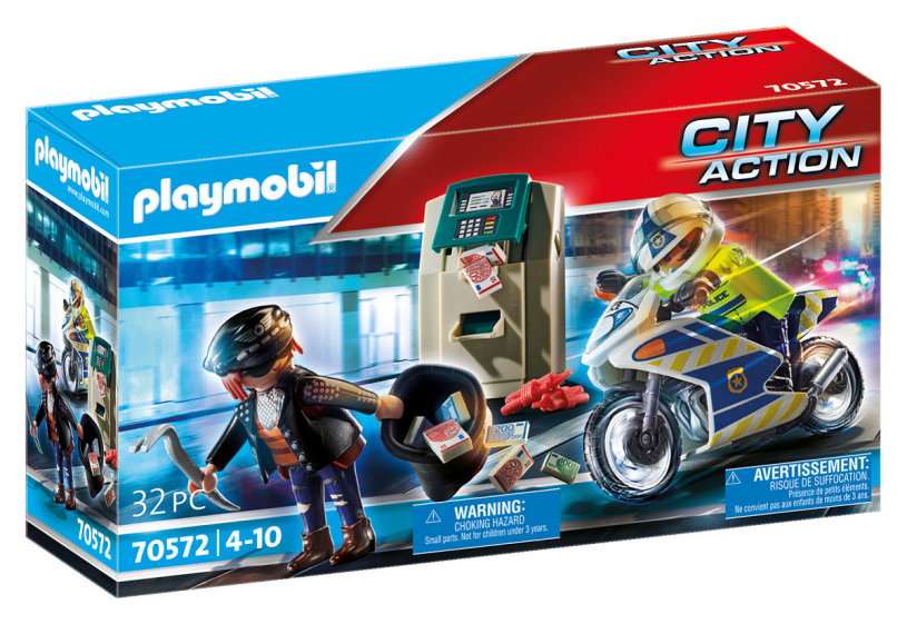 Playmobil Action Heroes Politiemotor: achtervolging