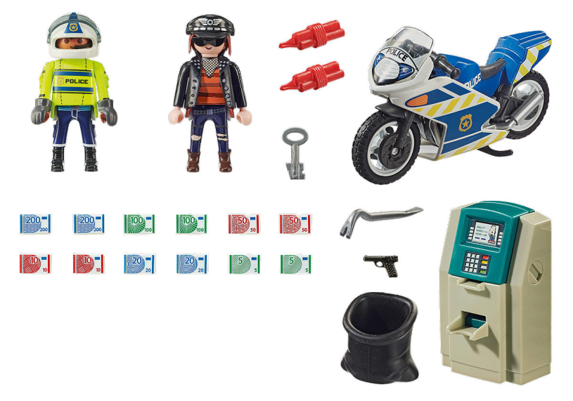 Playmobil Action Heroes Politiemotor: achtervolging