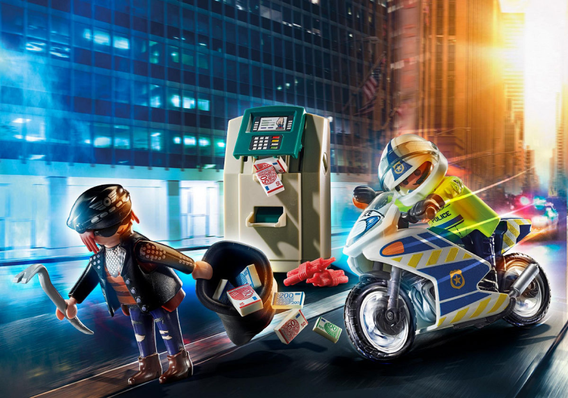 Playmobil Action Heroes Politiemotor: achtervolging