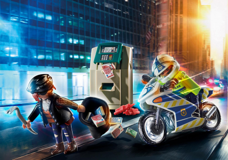 Playmobil Action Heroes Politiemotor: achtervolging