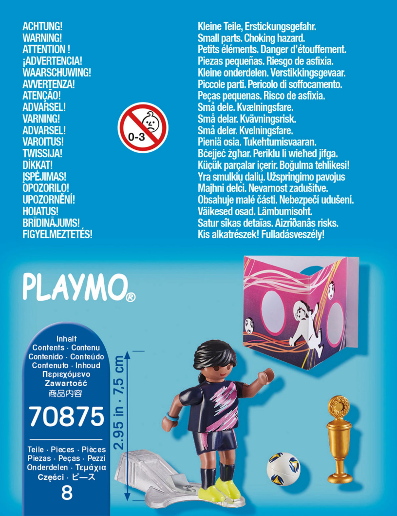 Playmobil Special Plus Voetbalster met doelmuur