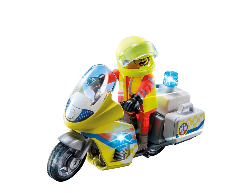 Playmobil Action Heroes Noodmotorfiets met zwaailicht