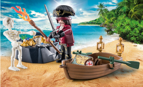 Playmobil Starterpack Piraat met roeiboot