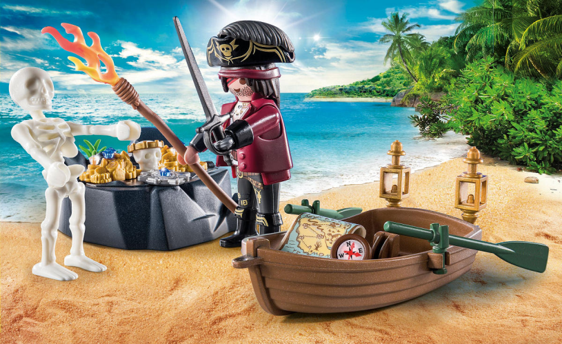 Playmobil Starterpack Piraat met roeiboot