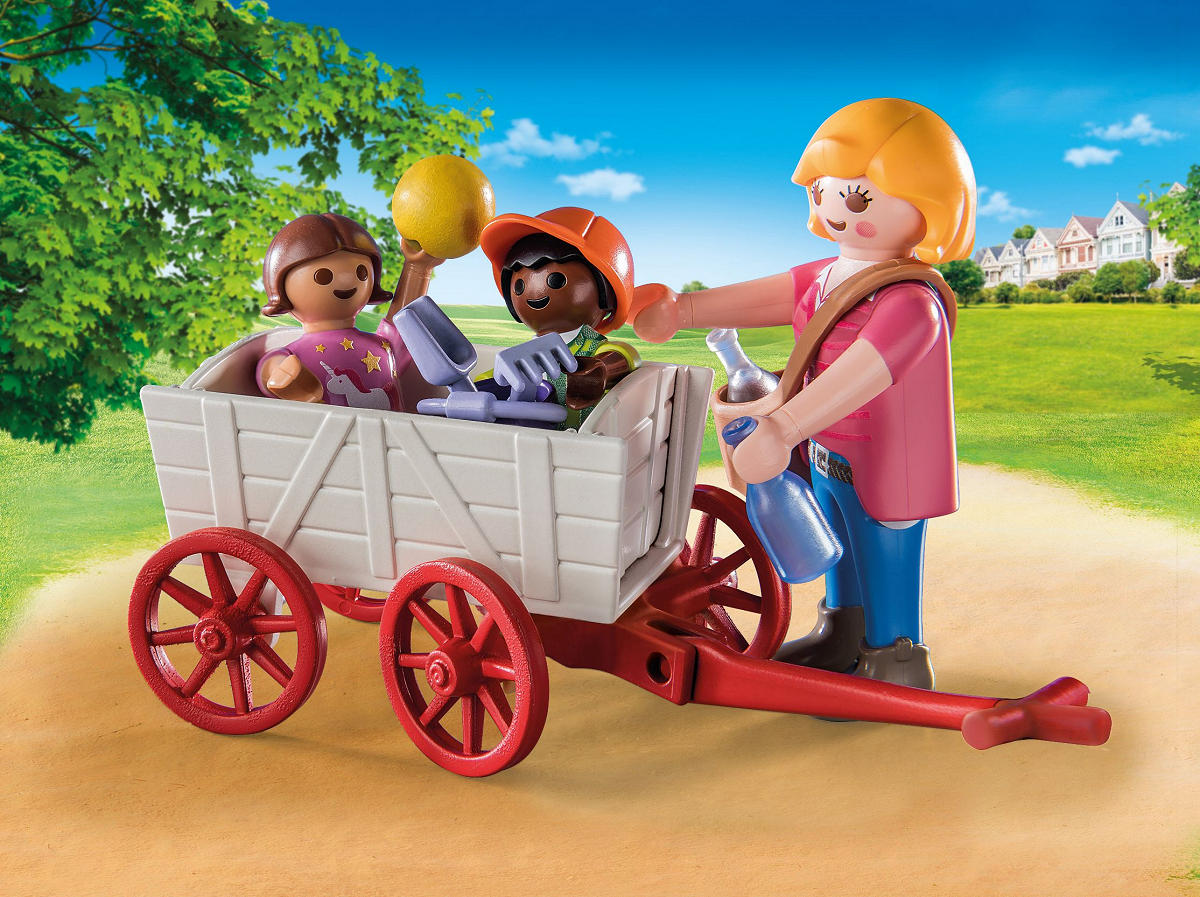 Playmobil Starterpack opvoeder met bolderwagen