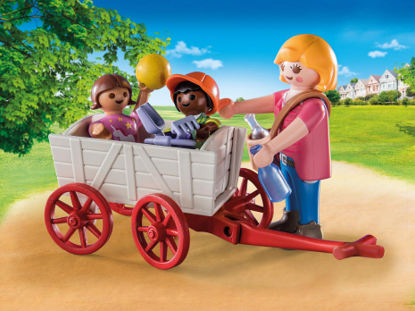 Playmobil Starterpack opvoeder met bolderwagen