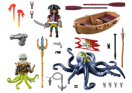 Playmobil Pirates Gevecht tegen de reuzenoctopus