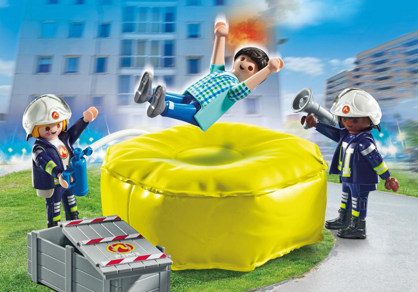 Playmobil Action Heroes Brandweerlieden met luchtkussens
