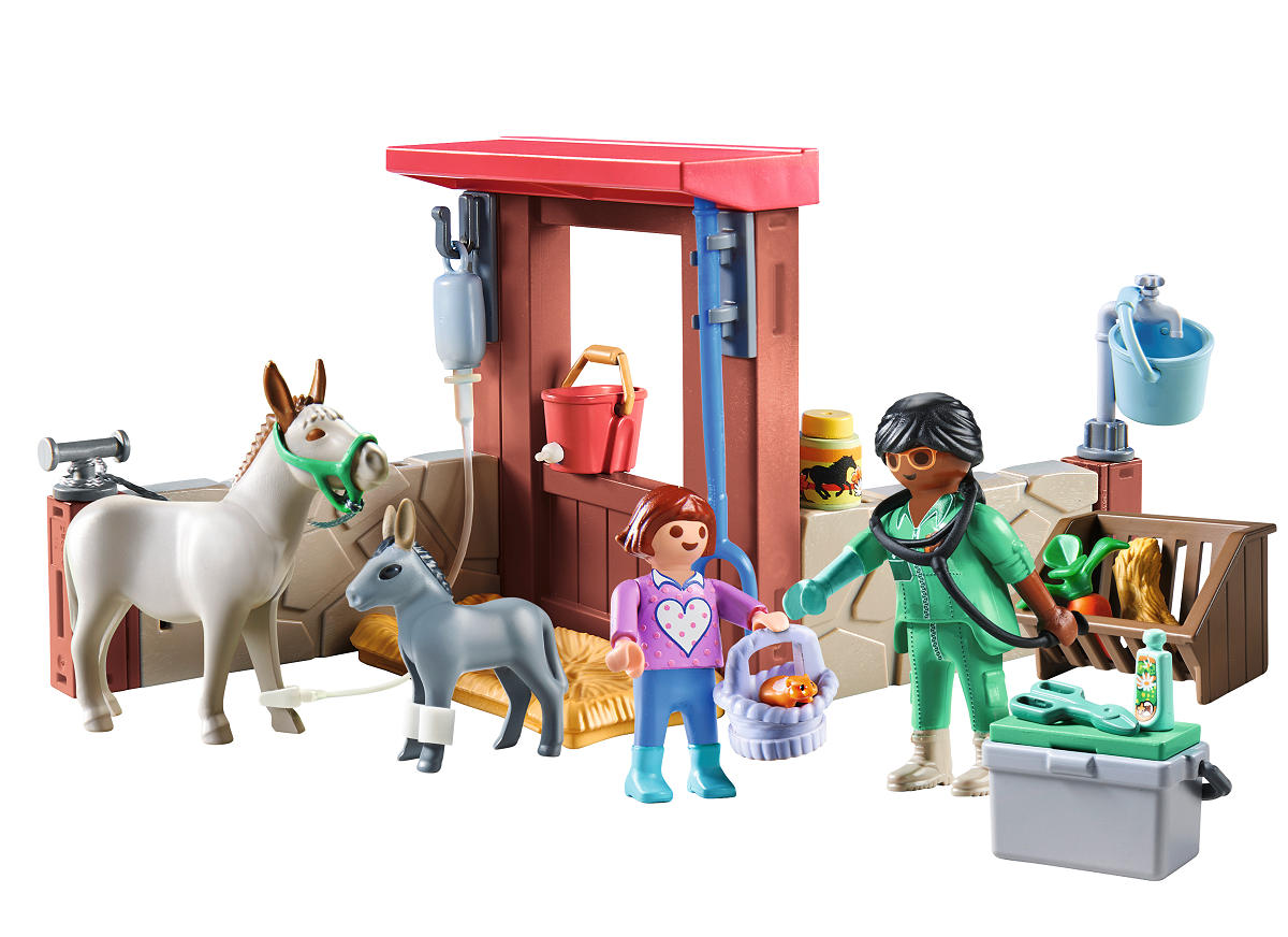 Playmobil Starter Packs Boerderij dierenarts met de ezels