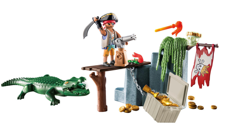 Playmobil Starter Packs Piraat met alligator