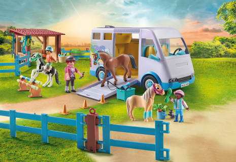 Playmobil Horses of Waterfall Mobiele manege