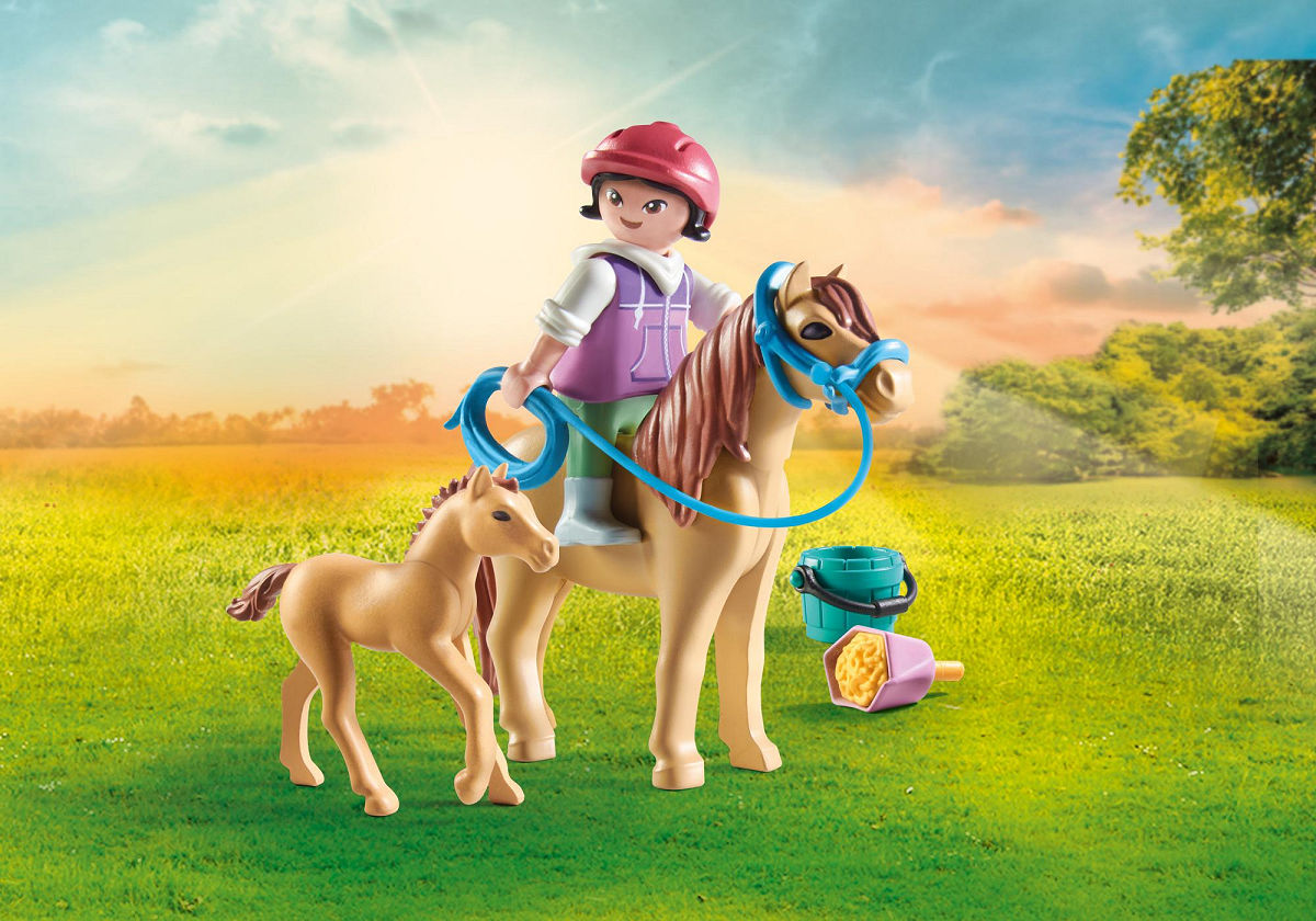 Playmobil Horses of Waterfall Kind met pony en veulen