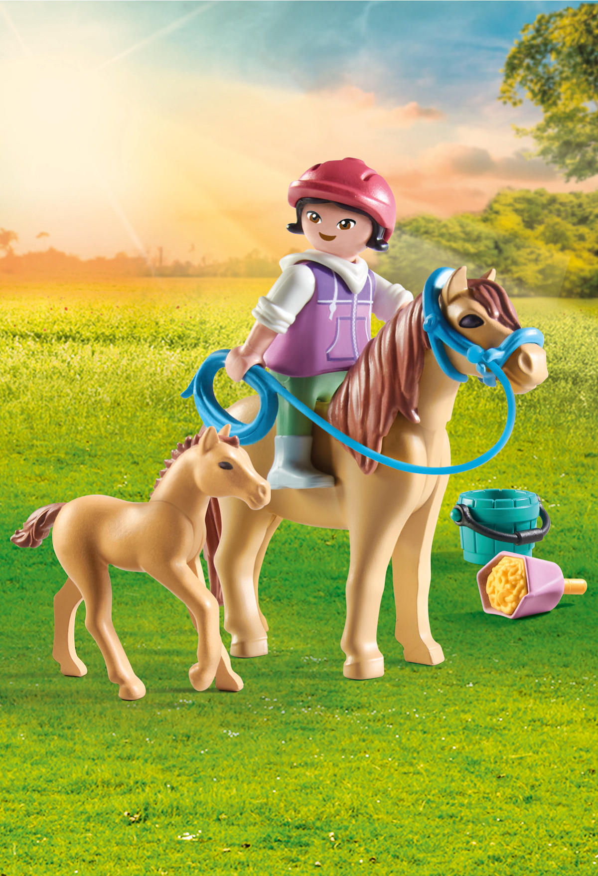 Playmobil Horses of Waterfall Kind met pony en veulen
