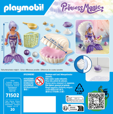 Playmobil Princess Magic Zeemeermin met parelmoer