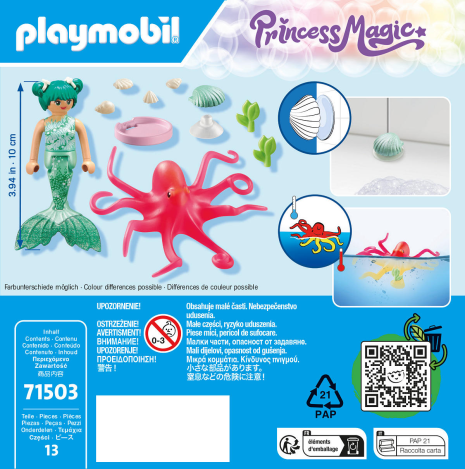 Playmobil Princess Magic Zeemeermin met octopus