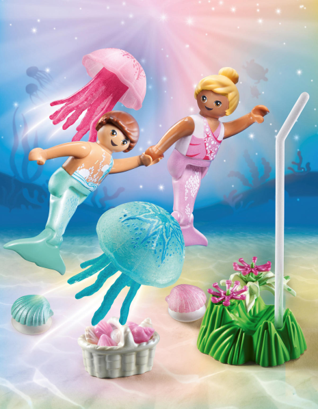 Playmobil Princess Magic Zeemeerminkinderen met kwallen