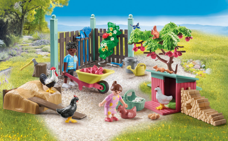 Playmobil My Life Kleine kippenboerderij in de tuin