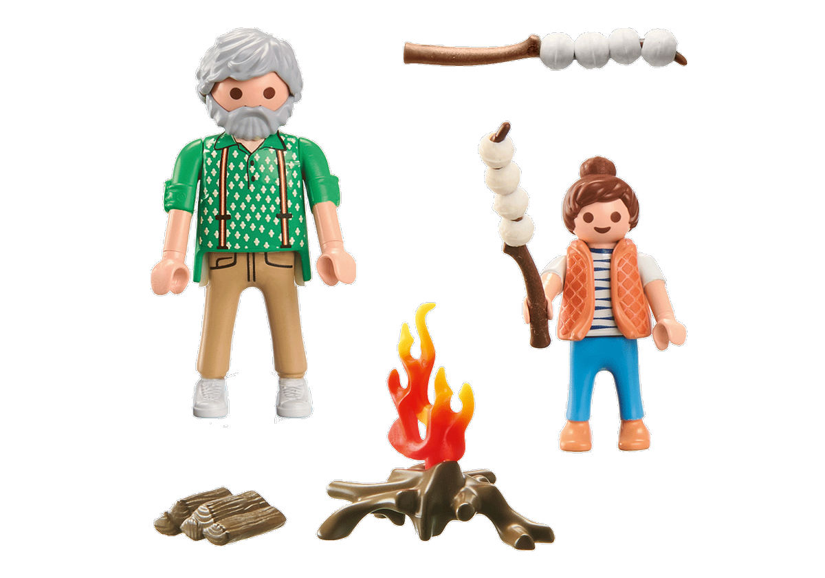Playmobil My Life Kampvuur met marshmallows