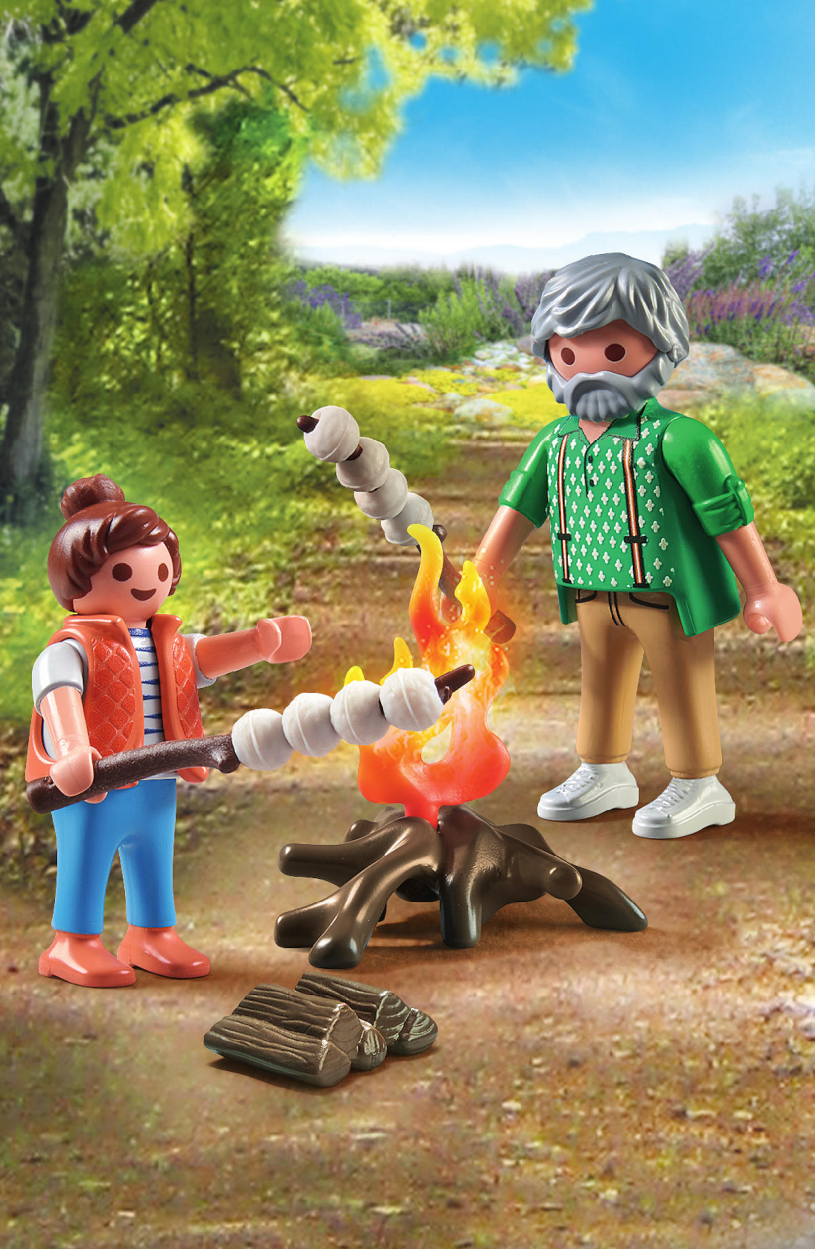 Playmobil My Life Kampvuur met marshmallows