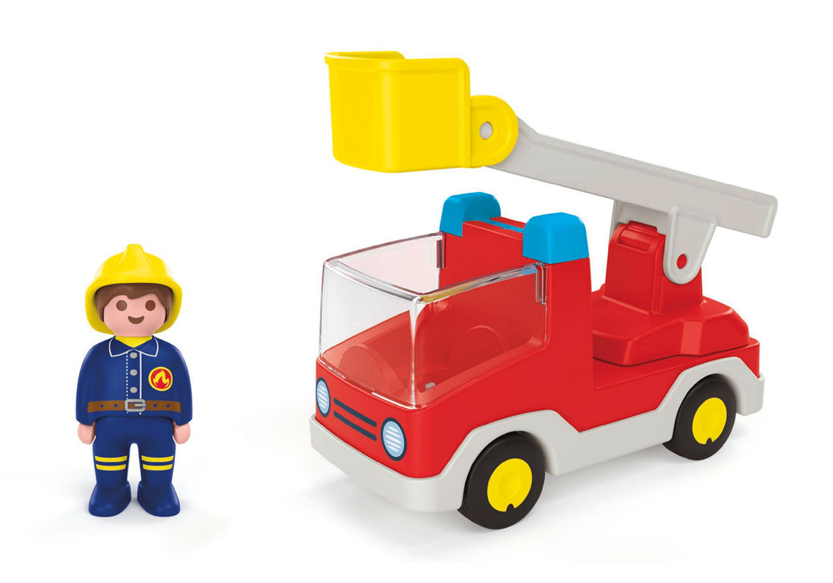Playmobil Junior Junior Brandweerwagen met ladder