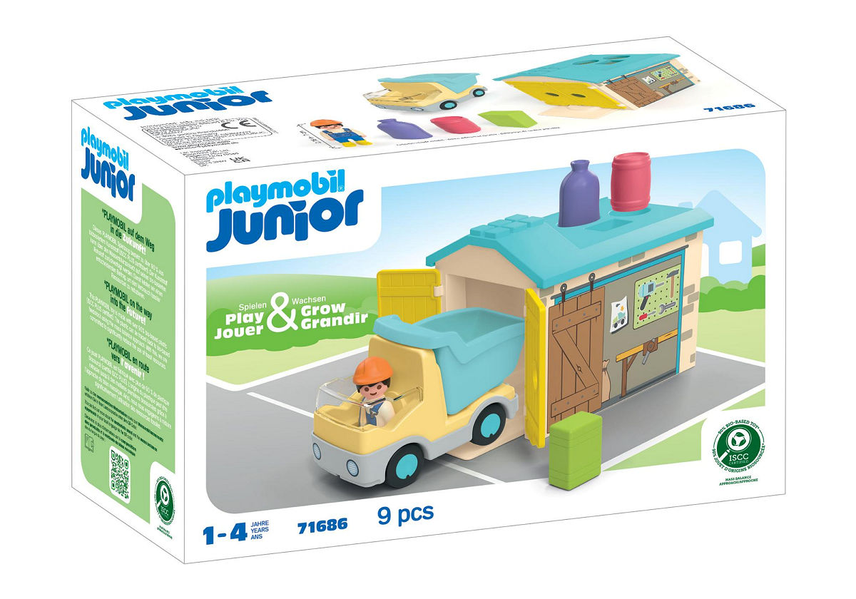 Playmobil Junior Junior Werkman met sorteer-garage
