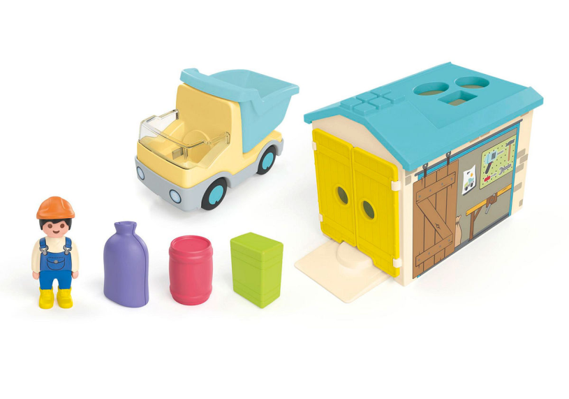 Playmobil Junior Junior Werkman met sorteer-garage