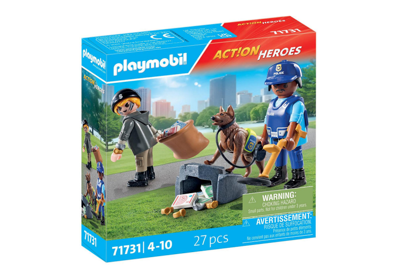 Playmobil Action Heroes Politiehond met boef