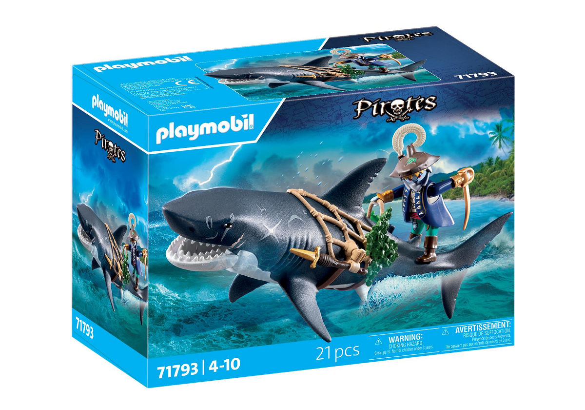 Playmobil Pirates Reuzenhaai met piraat