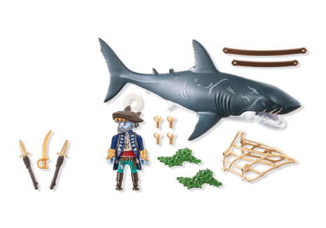Playmobil Pirates Reuzenhaai met piraat