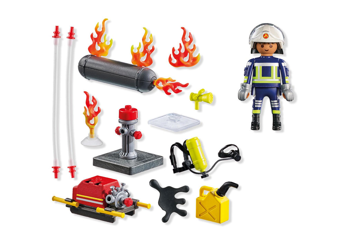 Playmobil Action Heroes Brandweerman met waterpomp