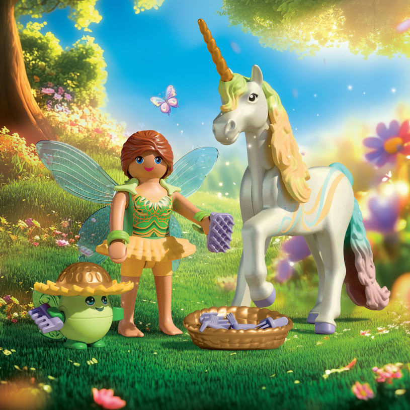 Playmobil Princess Magic Eenhoorn regenboogbloem met fee
