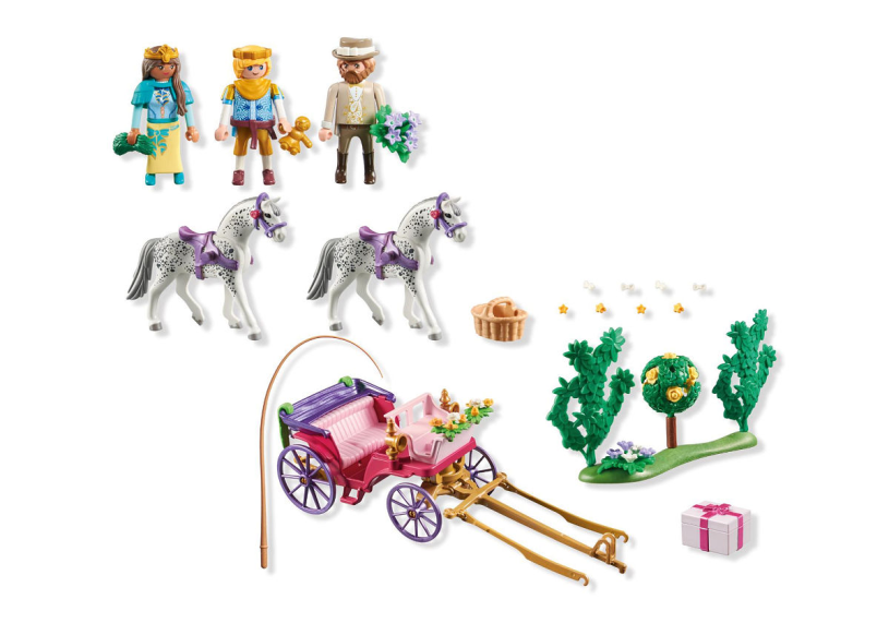 Playmobil Princess Koetsrit met prins en prinses