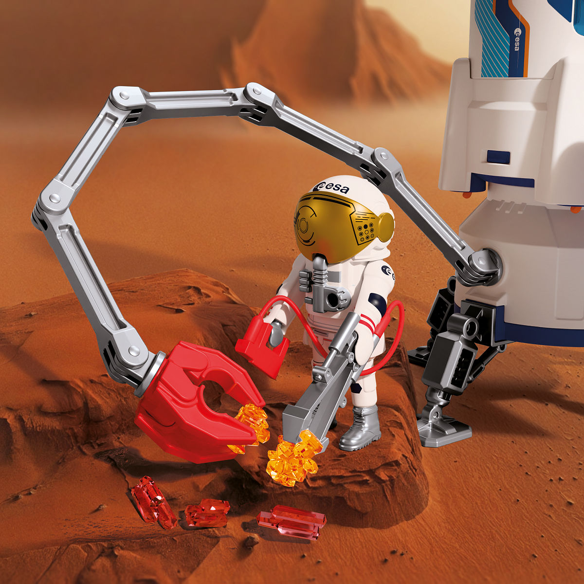 Playmobil Space ESA Mars onderzoeksraket