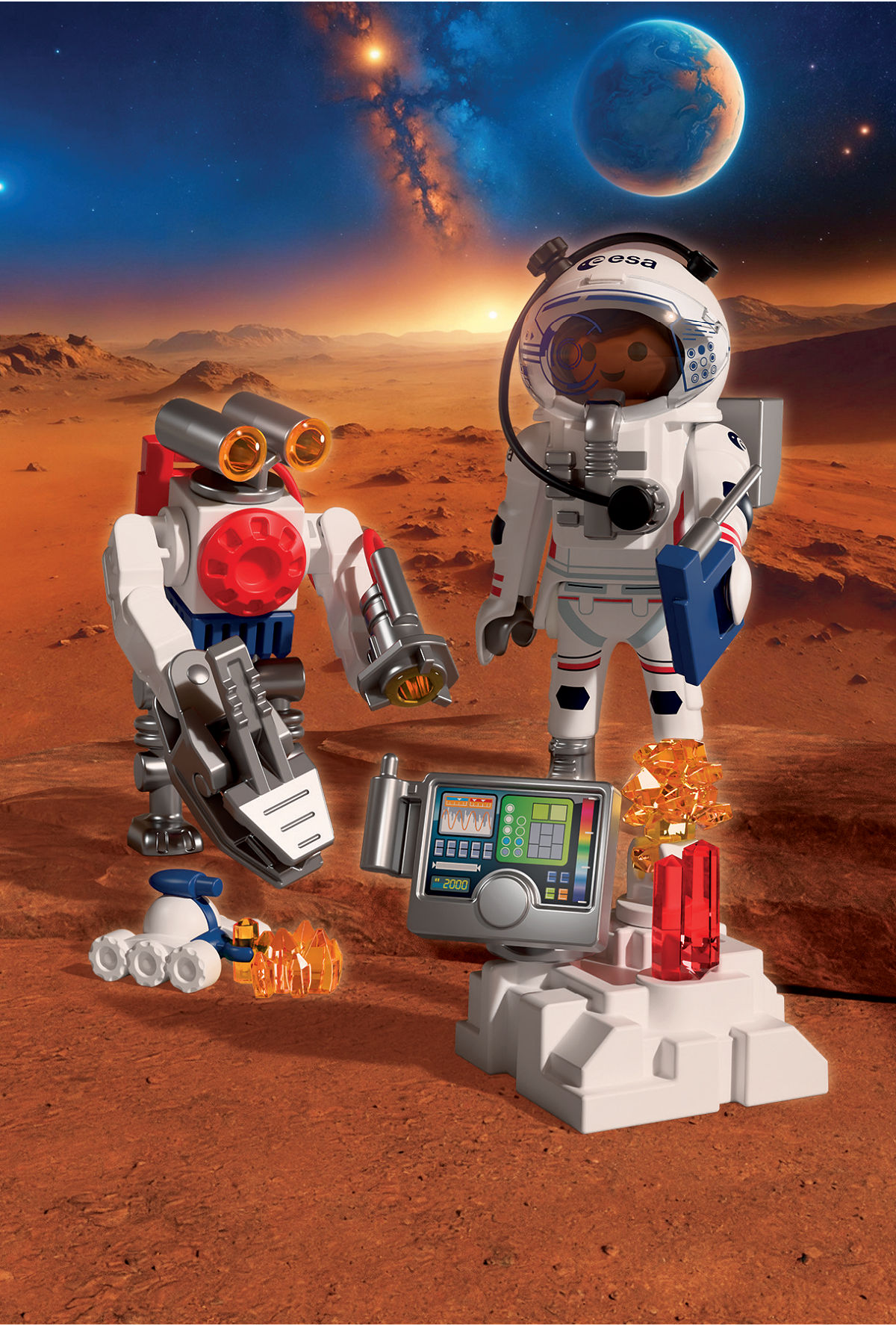 Playmobil Space ESA Astronaut met Robot