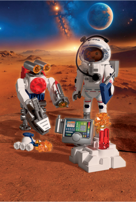 Playmobil Space ESA Astronaut met Robot