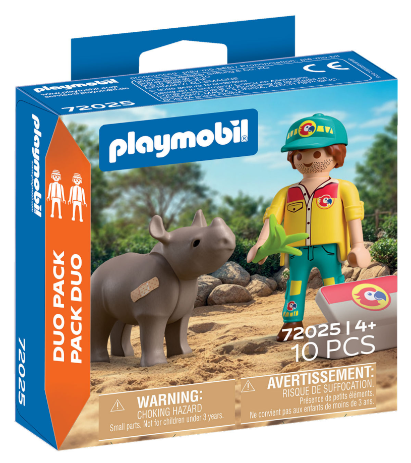 Playmobil DuoPack Ranger met neushoorn