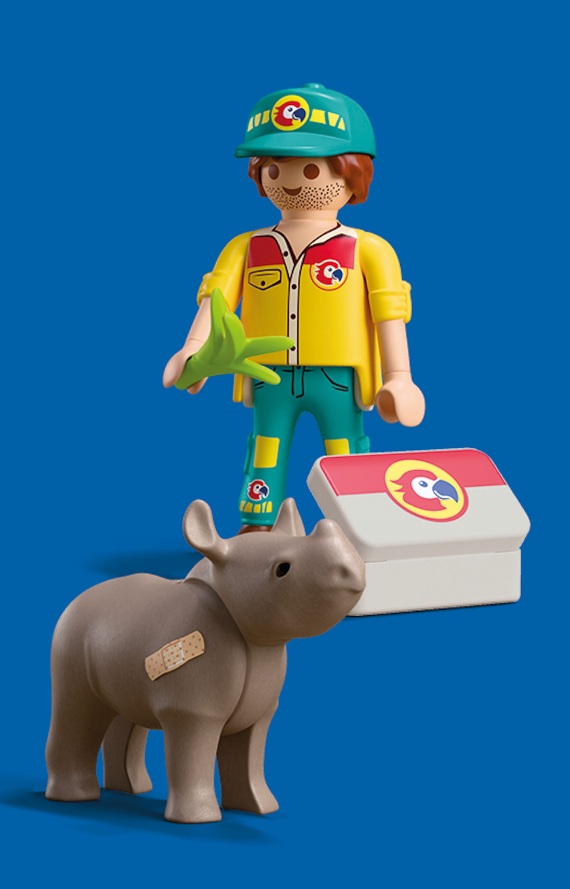 Playmobil DuoPack Ranger met neushoorn