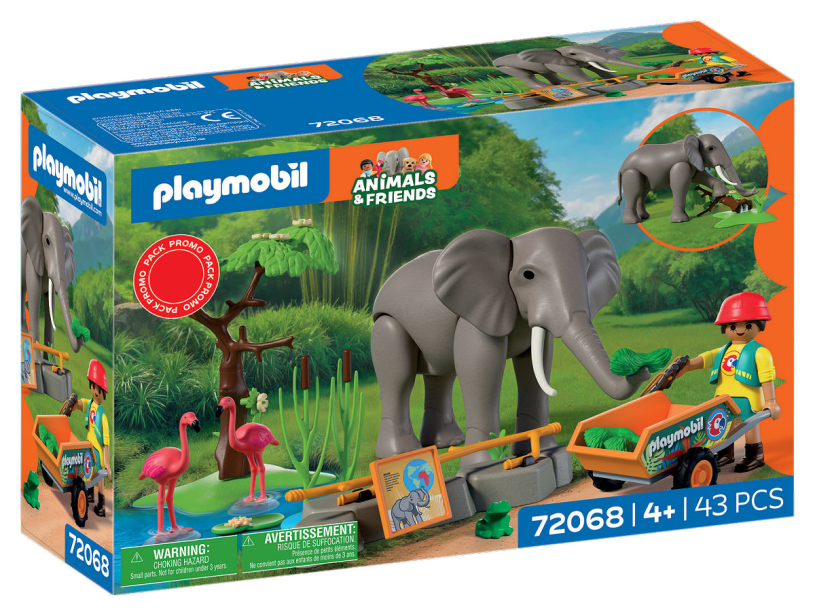 Playmobil Animals & Friends Olifant met dierenverzorger