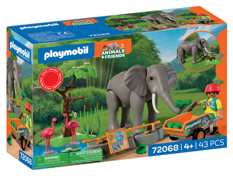 Playmobil Animals & Friends Olifant met dierenverzorger