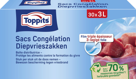 Toppits Diepvrieszakken 3L 30 stuks