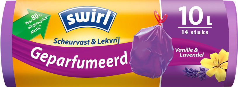 Swirl Pedaalemmerzakken Vanille-Lavendel 10L - 14 stuks