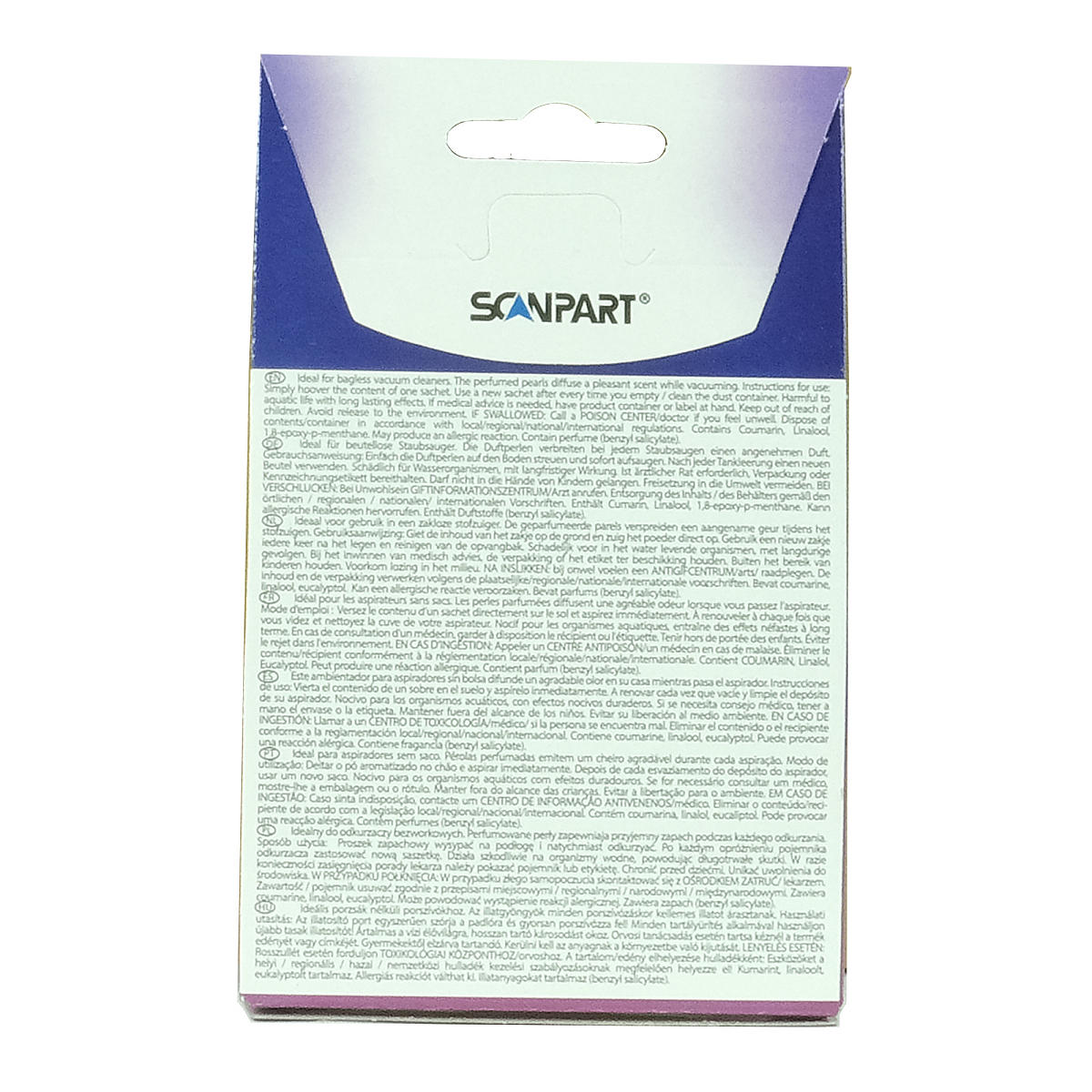 Scanpart Parfumair stofzuiger geurparels lavendel 4x6g