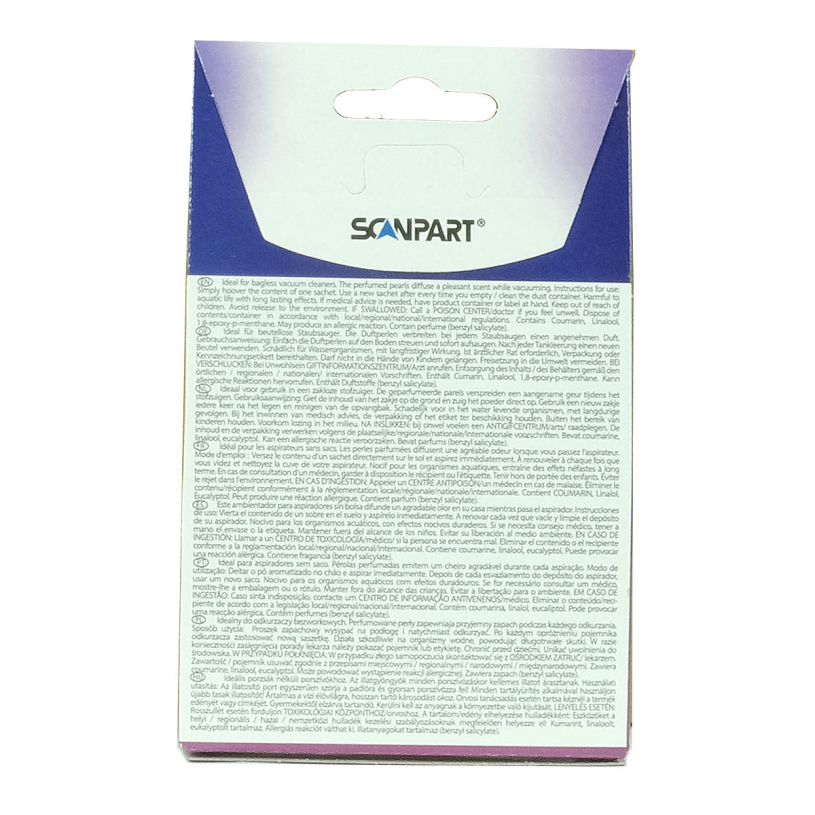 Scanpart Parfumair stofzuiger geurparels lavendel 4x6g